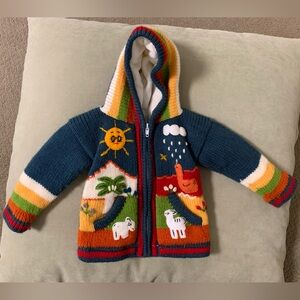 100% Wool Peruvian Hooded Jacket